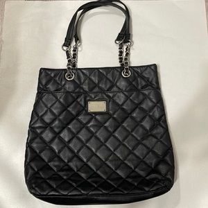 Beautiful Nine West Black Quilted Shoulder Bag